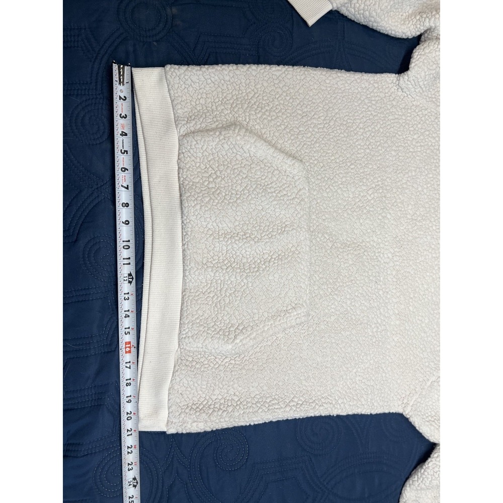 WONDERSHOP AT TARGET Women's Winter White Fuzzy Fleece Hoodie w/Ears L - Picture 9 of 11
